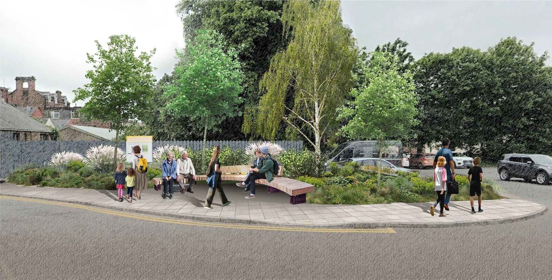 tgp-landscape-architects-annan-town-centre-4 Dicks well Wynd seating area-min